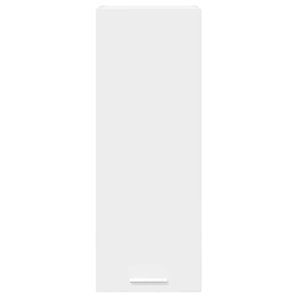 vidaXL Hängeschrank mit Tür 2 pcs Weiß 30 x 31 x 80 cm Holzwerkstoff