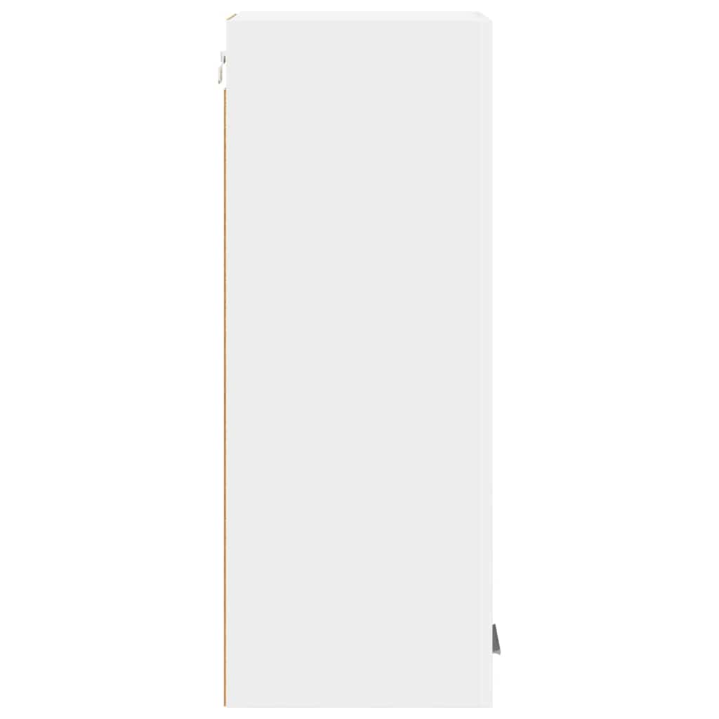 vidaXL Hängeschrank mit Tür 2 pcs Weiß 30 x 31 x 80 cm Holzwerkstoff