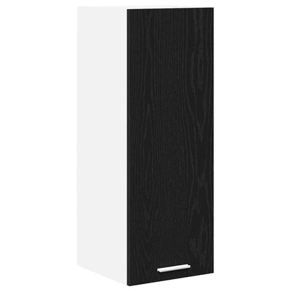 vidaXL Hängeschrank 2 pcs Schwarze Eiche und Weiß 30 x 31 x 80 cm