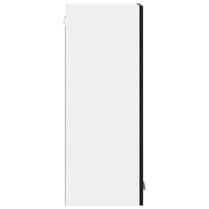 vidaXL Hängeschrank 2 pcs Schwarze Eiche und Weiß 30 x 31 x 80 cm