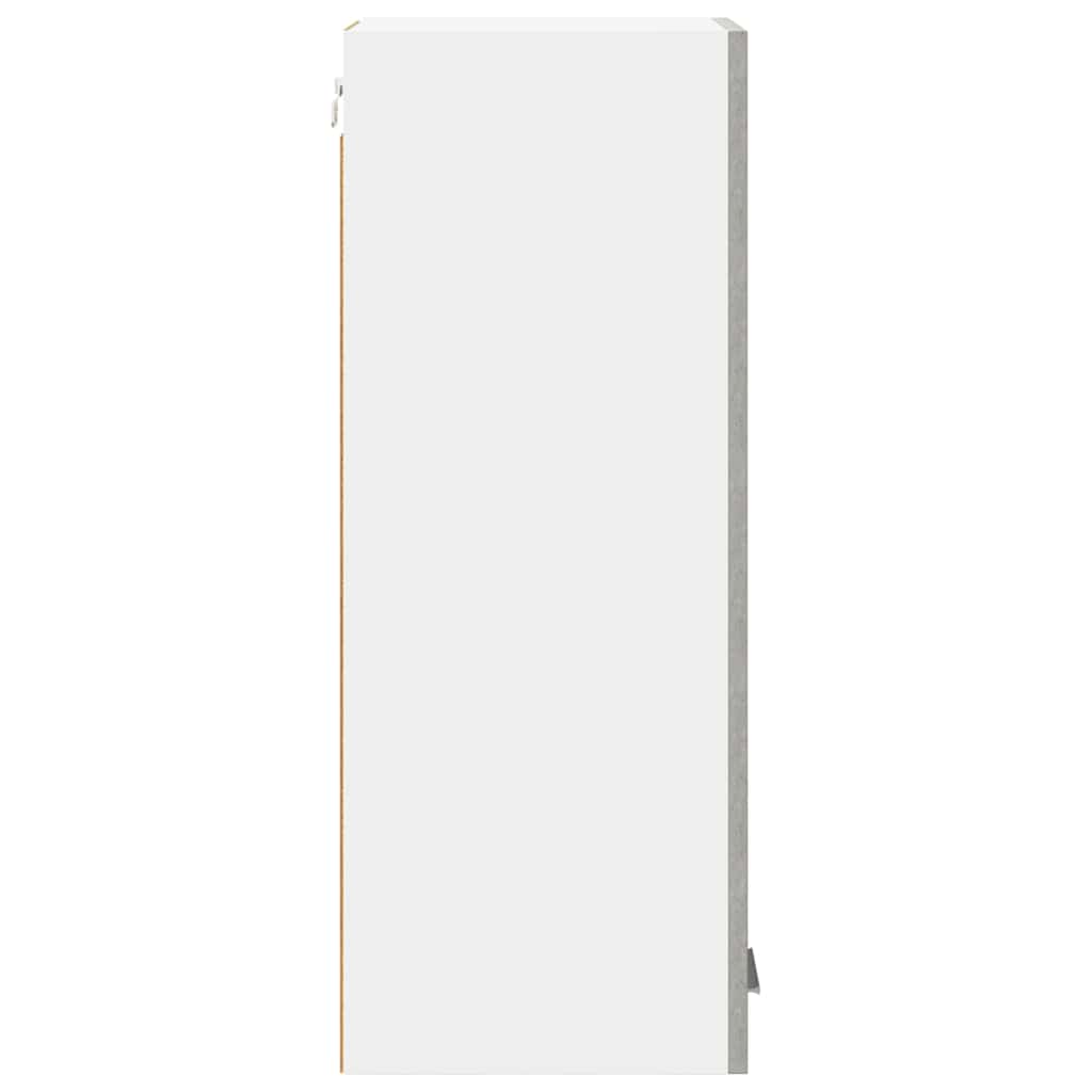 vidaXL Hängeschrank Betongrau und Weiß 30 x 31 x 80 cm Holzwerkstoff