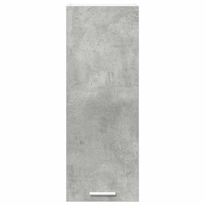vidaXL Hängeschrank mit Tür 2 pcs Betongrau und Weiß 30 x 31 x 80 cm