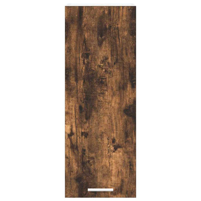 Hängeschrank mit Tür Geräucherte Eiche und Weiß 30 x 31 x 80 cm