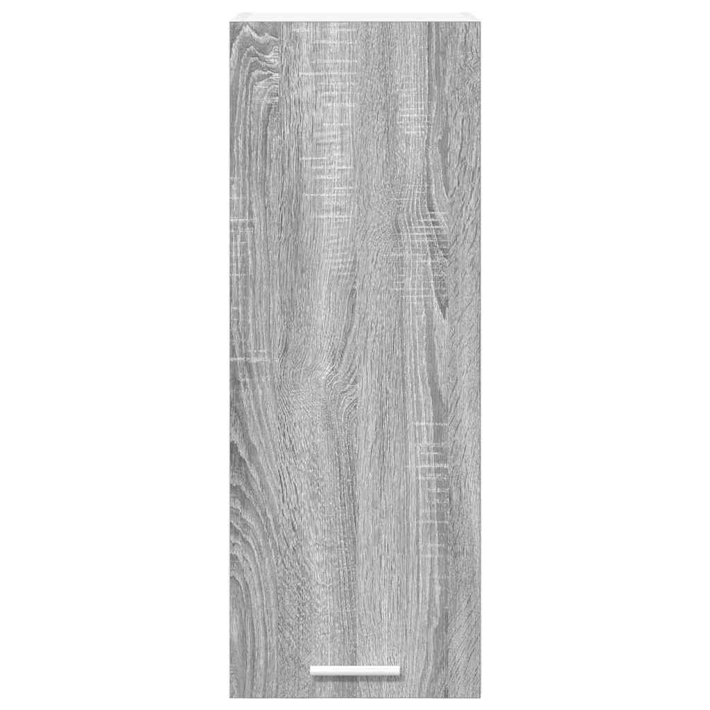 vidaXL Hängeschrank Grau Sonoma und Weiß 30 x 31 x 80 cm Holzwerkstoff