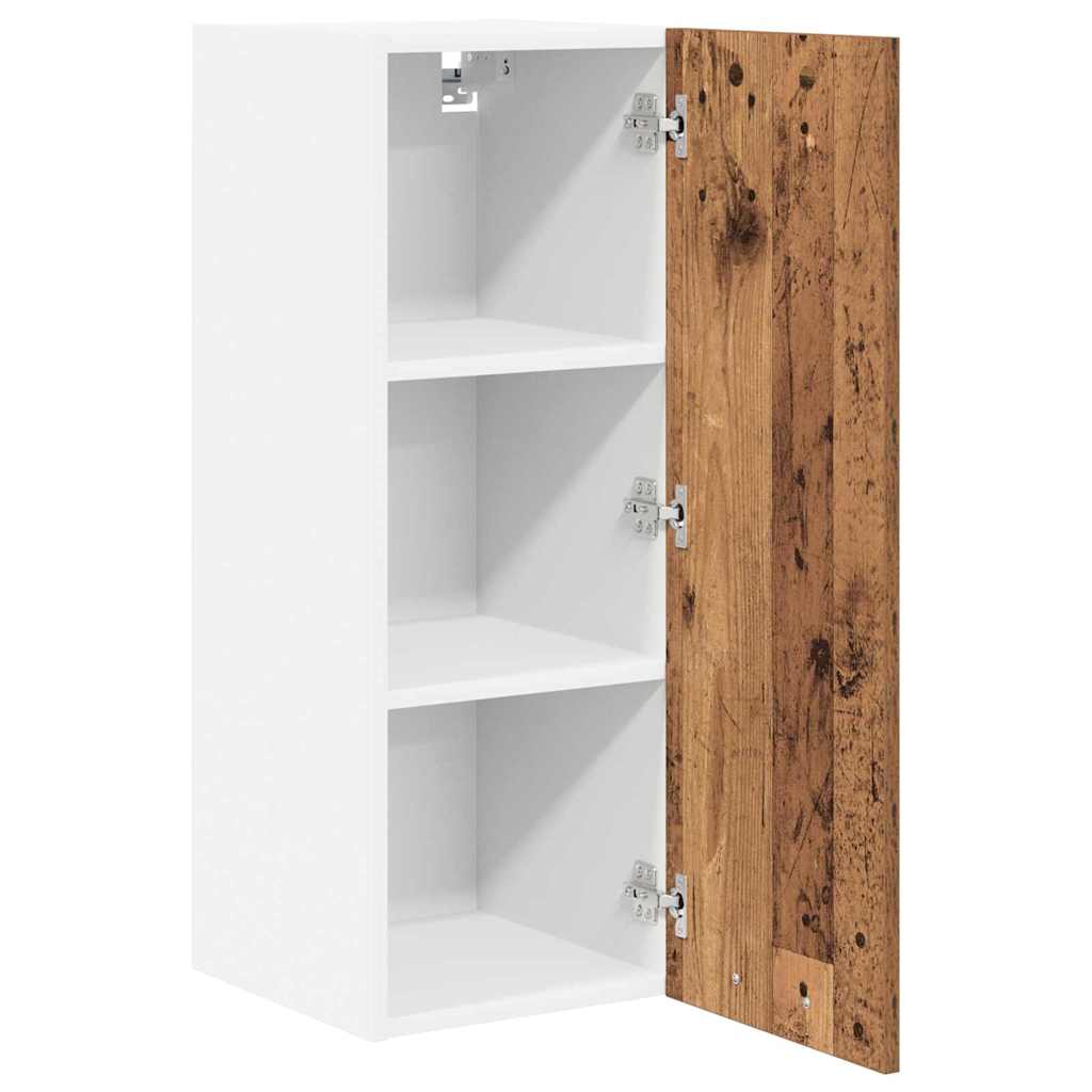vidaXL Hängeschrank Altes Holz und Weiß 30 x 31 x 80 cm Holzwerkstoff