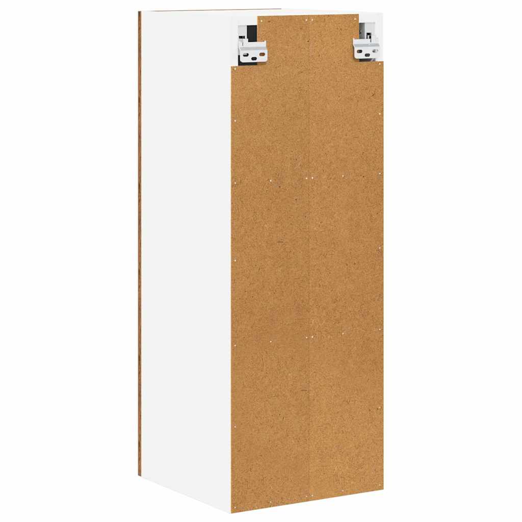 vidaXL Hängeschrank mit Tür 2 pcs Altes Holz und Weiß 30 x 31 x 80 cm