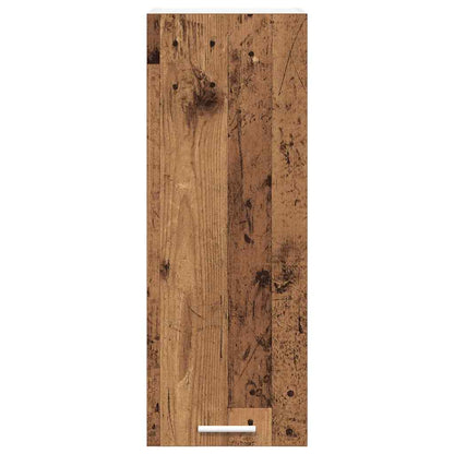 vidaXL Hängeschrank mit Tür 2 pcs Altes Holz und Weiß 30 x 31 x 80 cm