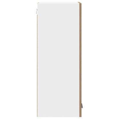 vidaXL Hängeschrank mit Tür Artisan-Eiche und Weiß 30 x 31 x 80 cm