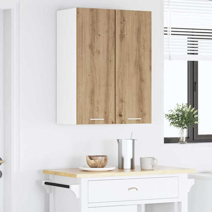 vidaXL Hängeschrank 2 pcs Artisan-Eiche und Weiß 30 x 31 x 80 cm