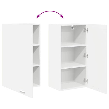 vidaXL Hängeschrank mit Speicher Weiß 40 x 31 x 80 cm Holzwerkstoff