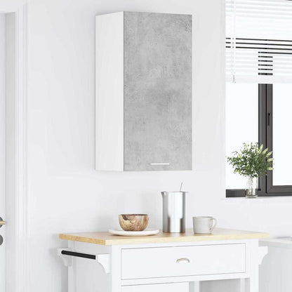 vidaXL Hängeschrank Betongrau und Weiß 40 x 31 x 80 cm Holzwerkstoff