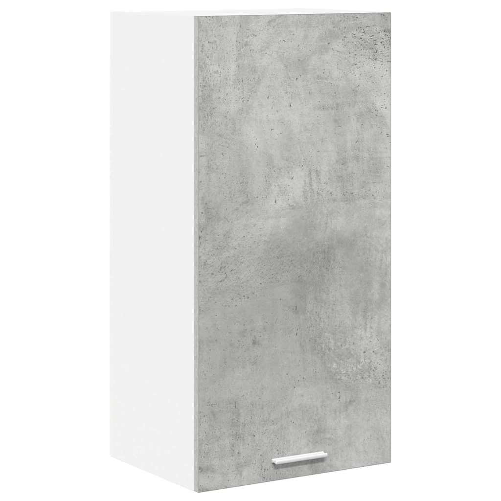 vidaXL Hängeschrank Betongrau und Weiß 40 x 31 x 80 cm Holzwerkstoff