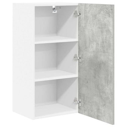 vidaXL Hängeschrank Betongrau und Weiß 40 x 31 x 80 cm Holzwerkstoff