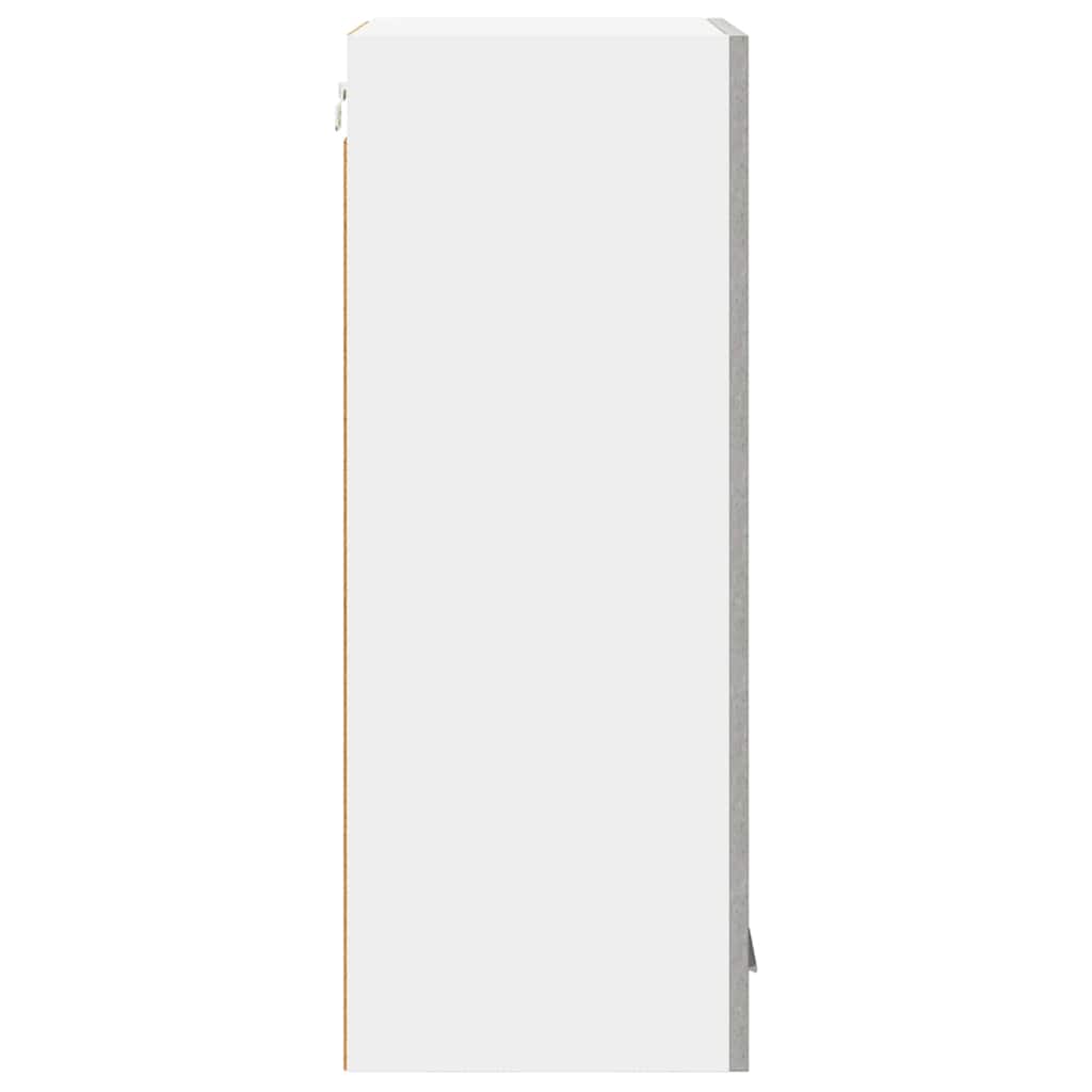 vidaXL Hängeschrank Betongrau und Weiß 40 x 31 x 80 cm Holzwerkstoff
