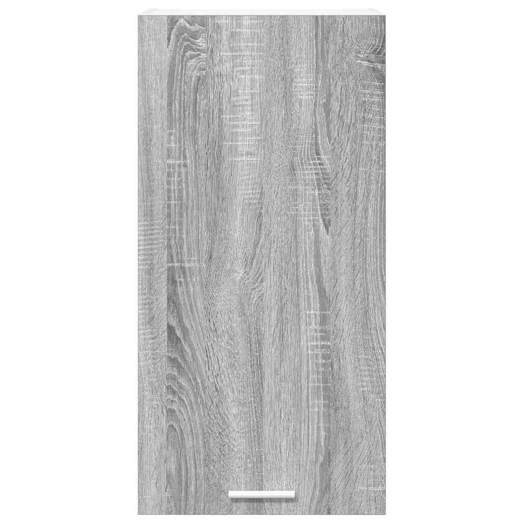 vidaXL Hängeschrank Grau Sonoma und Weiß 40 x 31 x 80 cm Holzwerkstoff