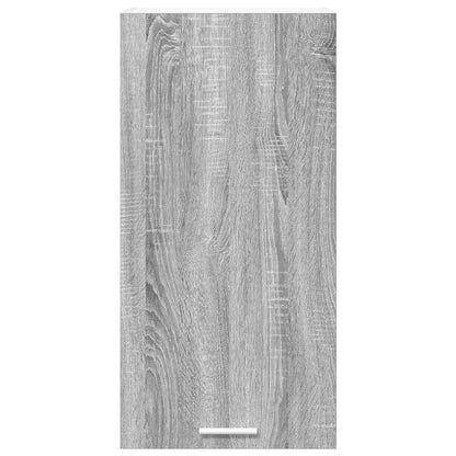 vidaXL Hängeschrank Grau Sonoma und Weiß 40 x 31 x 80 cm Holzwerkstoff