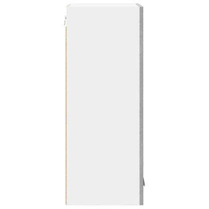 vidaXL Hängeschrank Grau Sonoma und Weiß 40 x 31 x 80 cm Holzwerkstoff