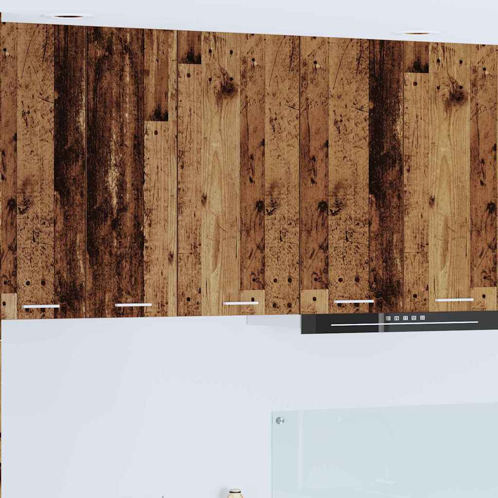 vidaXL Hängeschrank Altes Holz und Weiß 40 x 31 x 80 cm Holzwerkstoff