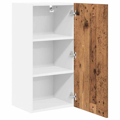 vidaXL Hängeschrank Altes Holz und Weiß 40 x 31 x 80 cm Holzwerkstoff