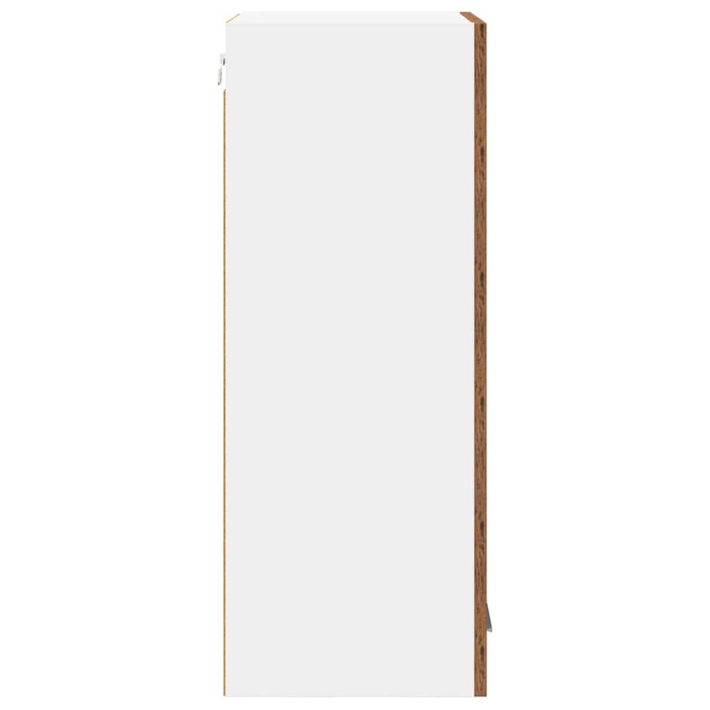 vidaXL Hängeschrank Altes Holz und Weiß 40 x 31 x 80 cm Holzwerkstoff