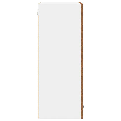 vidaXL Hängeschrank Altes Holz und Weiß 40 x 31 x 80 cm Holzwerkstoff