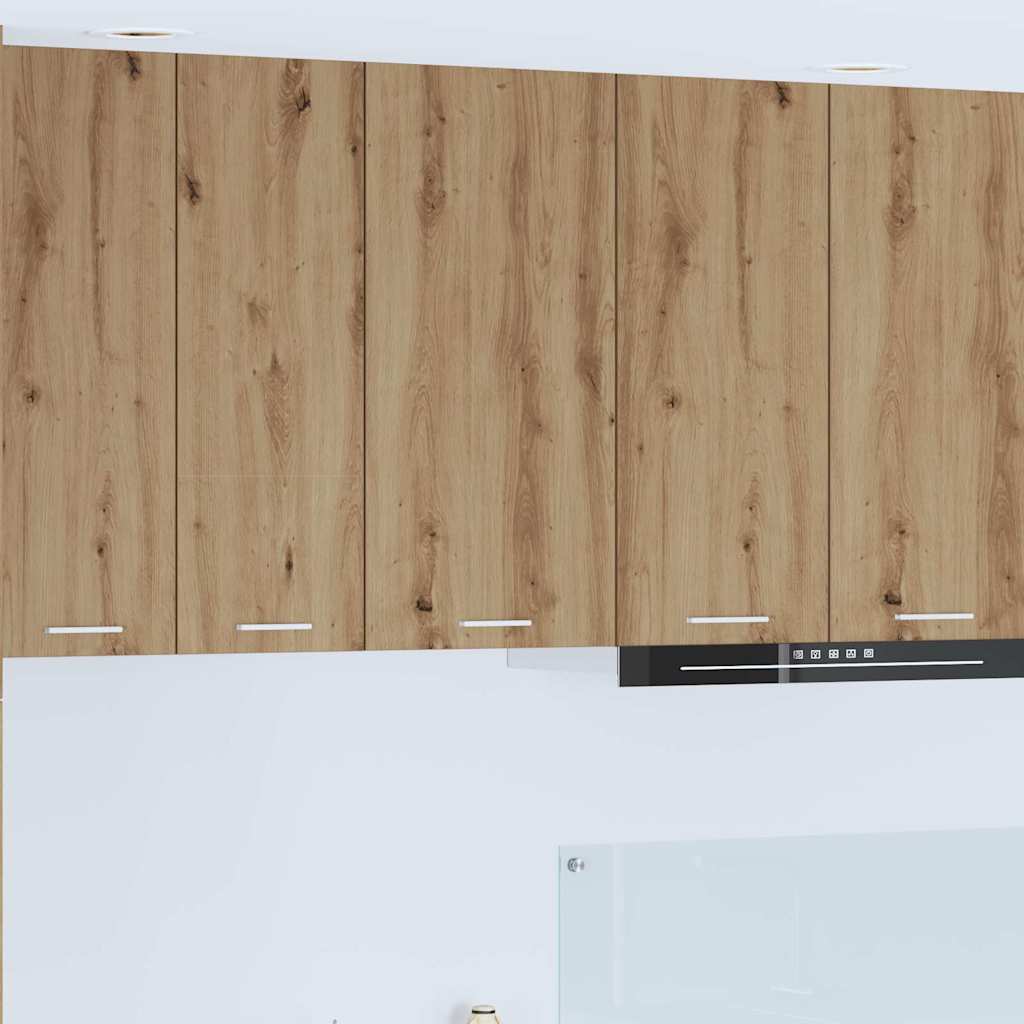 vidaXL Hängeschrank mit Tür Artisan-Eiche und Weiß 40 x 31 x 80 cm