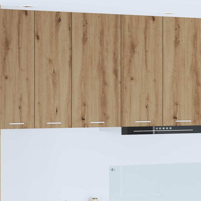 vidaXL Hängeschrank mit Tür Artisan-Eiche und Weiß 40 x 31 x 80 cm