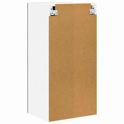 vidaXL Hängeschrank mit Tür Artisan-Eiche und Weiß 40 x 31 x 80 cm