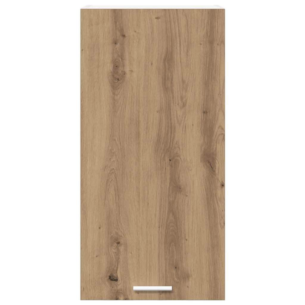 vidaXL Hängeschrank mit Tür Artisan-Eiche und Weiß 40 x 31 x 80 cm