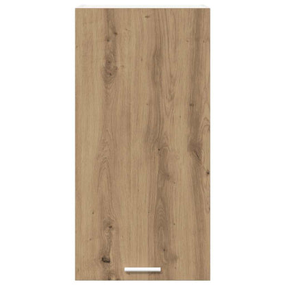 vidaXL Hängeschrank mit Tür Artisan-Eiche und Weiß 40 x 31 x 80 cm