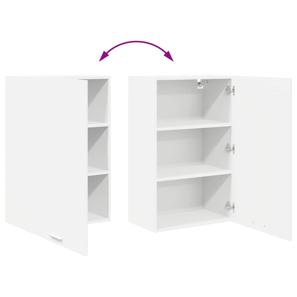 vidaXL Hängeschrank mit Speicher Weiß 50 x 31 x 80 cm Holzwerkstoff