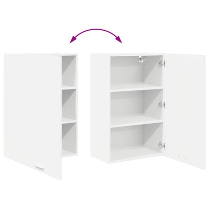 vidaXL Hängeschrank mit Speicher Weiß 50 x 31 x 80 cm Holzwerkstoff