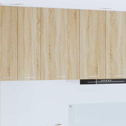 vidaXL Hängeschrank mit Speicher Sonoma-Eiche und Weiß 50 x 31 x 80 cm