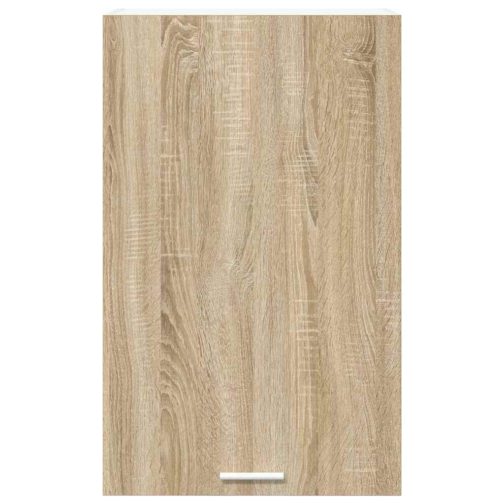 vidaXL Hängeschrank mit Speicher Sonoma-Eiche und Weiß 50 x 31 x 80 cm