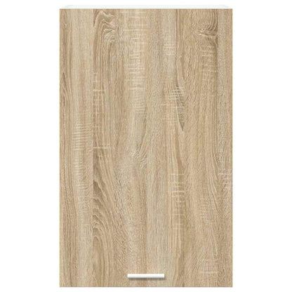 vidaXL Hängeschrank mit Speicher Sonoma-Eiche und Weiß 50 x 31 x 80 cm
