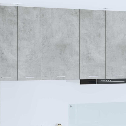 vidaXL Hängeschrank Betongrau und Weiß 50 x 31 x 80 cm Holzwerkstoff