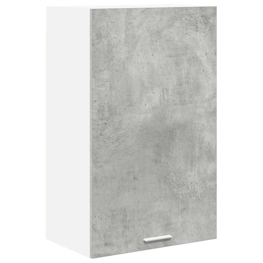 vidaXL Hängeschrank Betongrau und Weiß 50 x 31 x 80 cm Holzwerkstoff