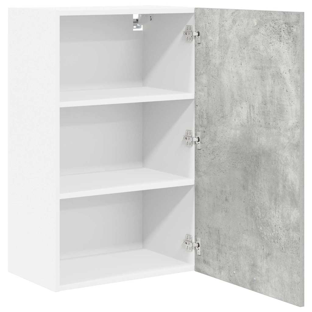 vidaXL Hängeschrank Betongrau und Weiß 50 x 31 x 80 cm Holzwerkstoff