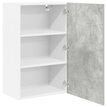 vidaXL Hängeschrank Betongrau und Weiß 50 x 31 x 80 cm Holzwerkstoff