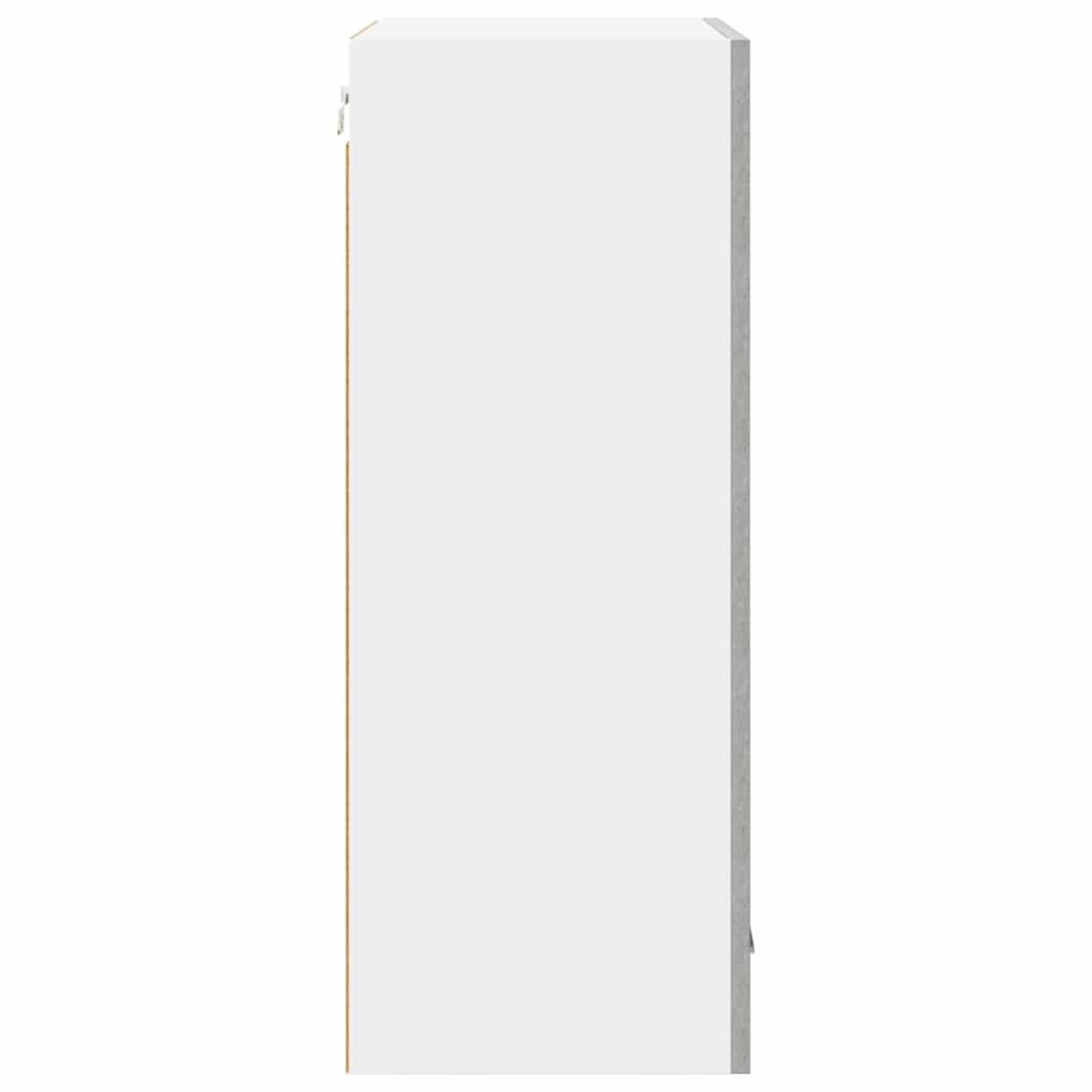 vidaXL Hängeschrank Betongrau und Weiß 50 x 31 x 80 cm Holzwerkstoff
