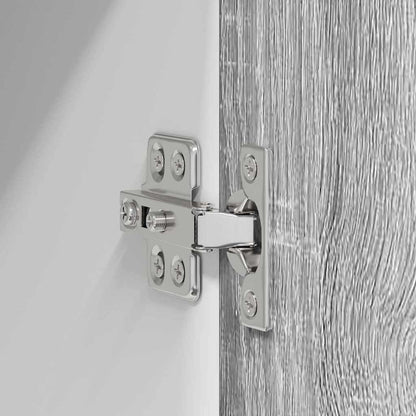 vidaXL Hängeschrank Grau Sonoma und Weiß 50 x 31 x 80 cm Holzwerkstoff