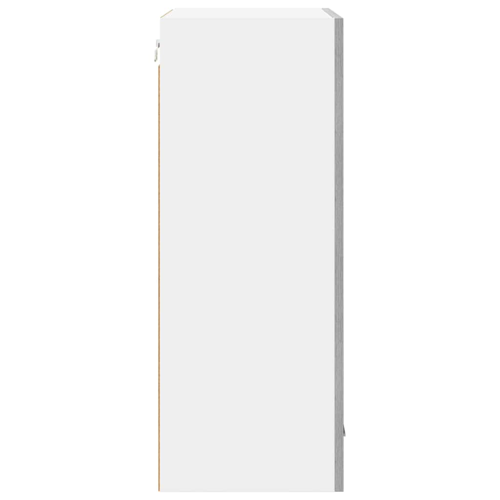 vidaXL Hängeschrank Grau Sonoma und Weiß 50 x 31 x 80 cm Holzwerkstoff