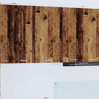 vidaXL Hängeschrank Altes Holz und Weiß 50 x 31 x 80 cm Holzwerkstoff