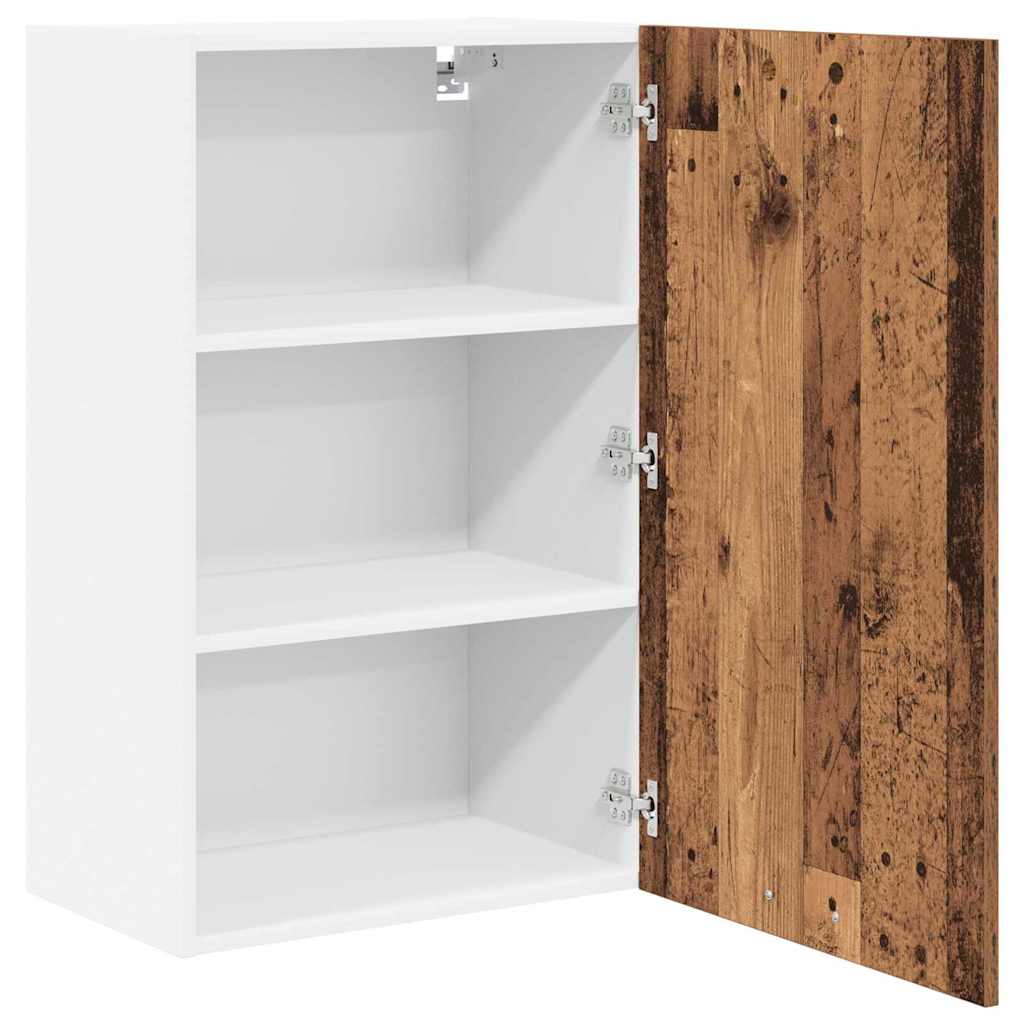 vidaXL Hängeschrank Altes Holz und Weiß 50 x 31 x 80 cm Holzwerkstoff