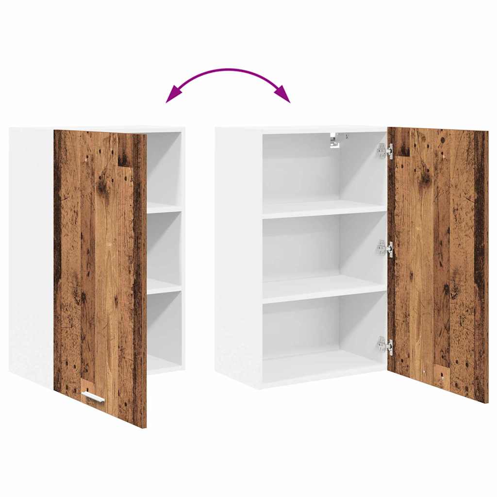 vidaXL Hängeschrank Altes Holz und Weiß 50 x 31 x 80 cm Holzwerkstoff