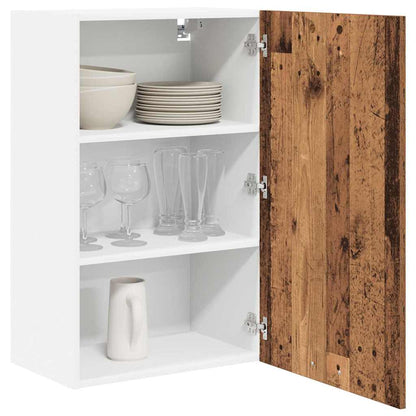 vidaXL Hängeschrank Altes Holz und Weiß 50 x 31 x 80 cm Holzwerkstoff