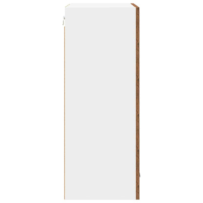 vidaXL Hängeschrank Altes Holz und Weiß 50 x 31 x 80 cm Holzwerkstoff