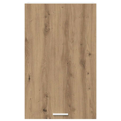 vidaXL Hängeschrank mit Tür Artisan-Eiche und Weiß 50 x 31 x 80 cm