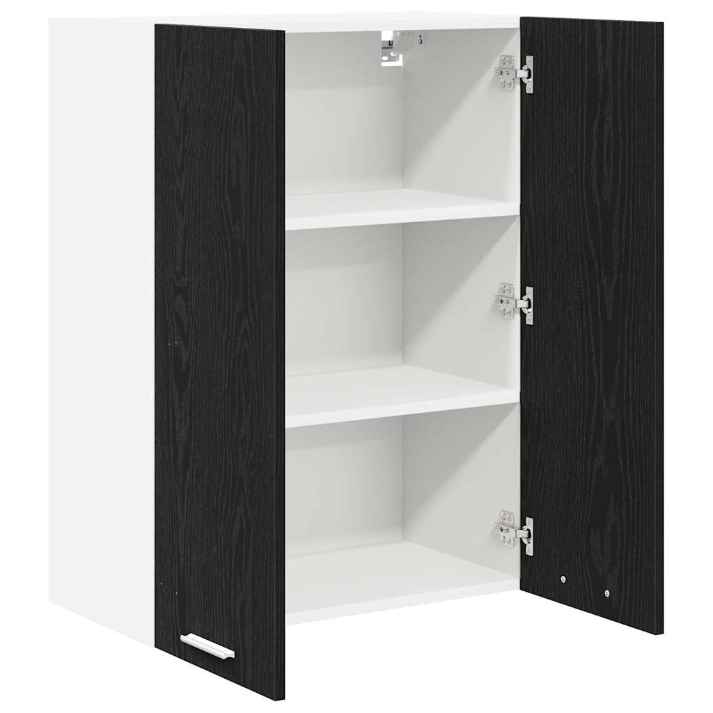 vidaXL Hängeschrank Schwarz Eichen-Optik 60 x 31 x 80 cm Holzwerkstoff