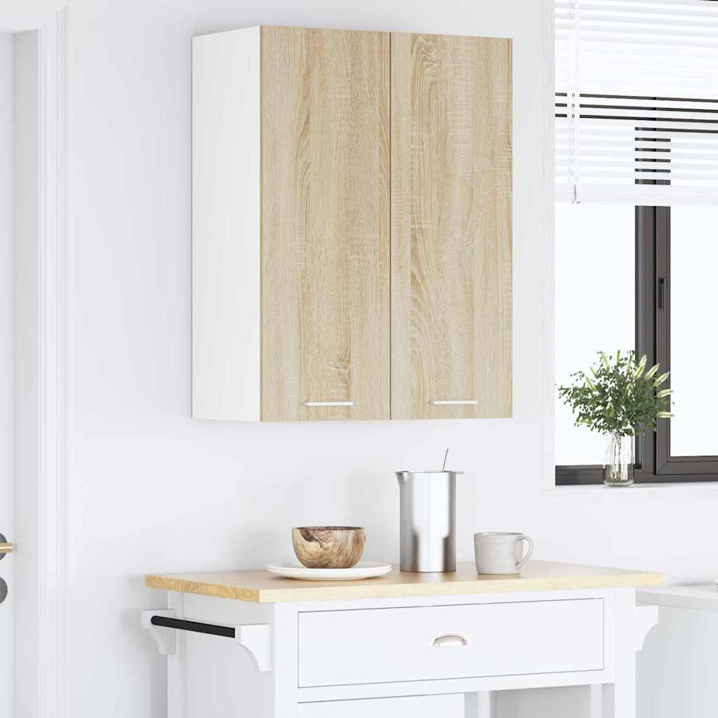 Hängeschrank mit Tür Sonoma-Eiche 60 x 31 x 80 cm Holzwerkstoff